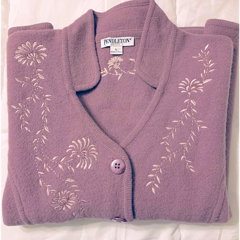 Pendleton Embroidered Lambswool Evening Jacket. S… - image 8